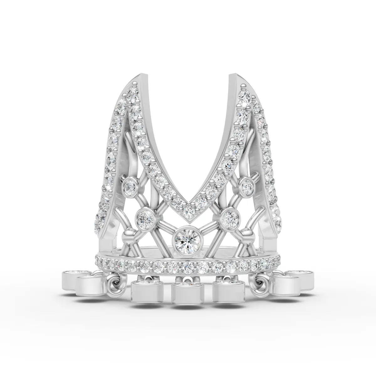 Celestial Diamond Nail Ring